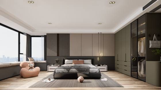 Sage Green Stainless Steel Wardrobe With Dual Space Design For Superior Storage Solutions