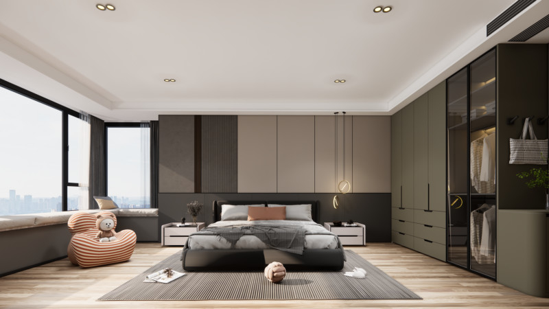 Sage Green Stainless Steel Wardrobe With Dual Space Design For Superior Storage Solutions